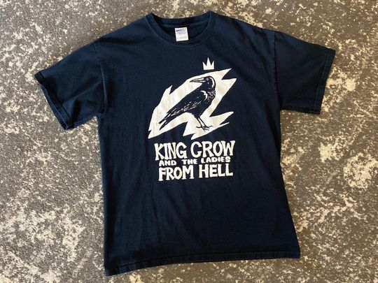 Discover Vintage Crow T-Shirt - King Crow and the Ladies from Hell - Size S-M