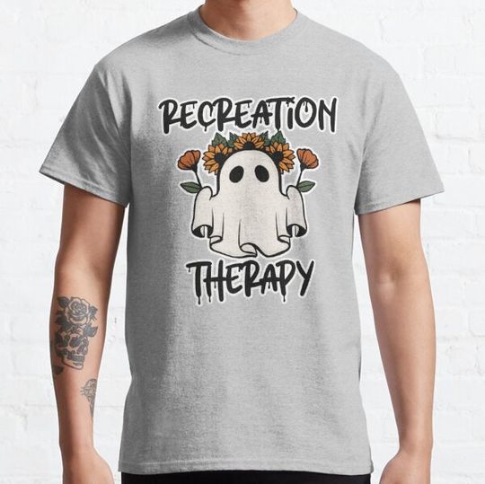 Discover Recreation Therapy Sunflower Halloween Ghost T-shirts