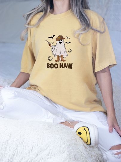 Discover Boo Haw Vintage Western Shirt - Fun Halloween Attire