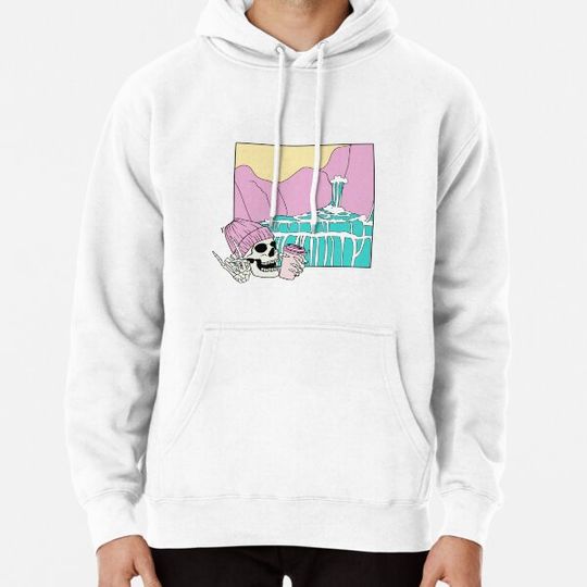 Discover Pink skeleton summer Hoodies
