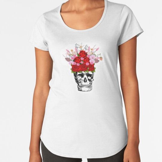 Discover Skull and Flowers T-shirts