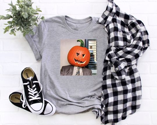 Discover Funny Halloween Pumpkin Head Shirt