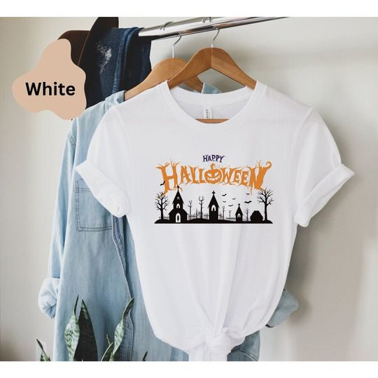 Discover Scary Pumpkin Halloween Shirt - Plus Size Options Available