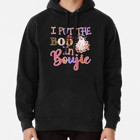 Discover I Put Boo In Boujee Leopard Funny Cute, Halloween Costume Hoodies