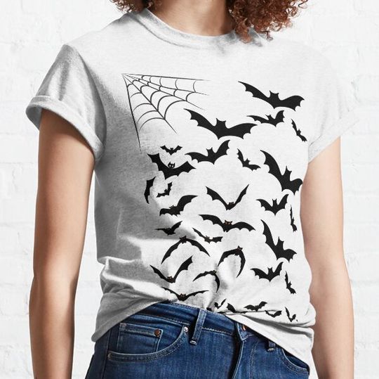 Discover Bats Flying shirt halloween 2023 T-shirts