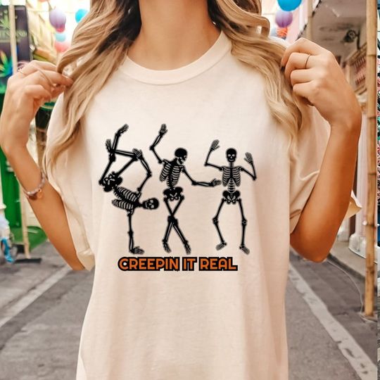 Discover Oversized Skeleton Halloween Shirt - Trendy Gift Idea