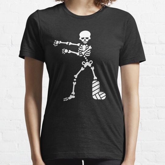 Discover The floss dance flossing broken leg plaster skeleton T-shirt T-shirts