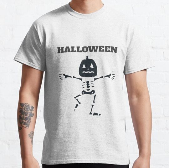 Discover Happy Halloween The Skeleton Dance Classic Desing T-shirts