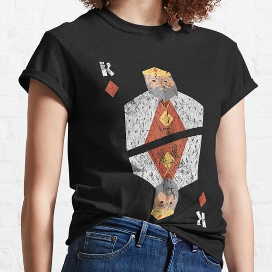 Discover King of Diamonds Playing Card T-shirts