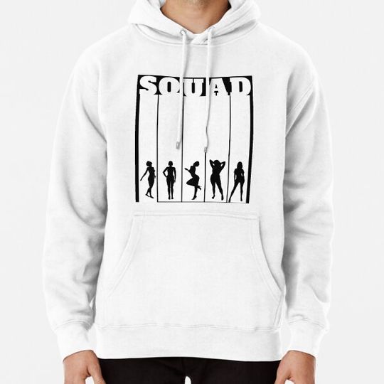 Discover Black and white squad group for the girls summer tees Hoodies