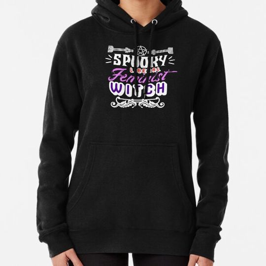 Discover Spooky Liberal Feminist Witch Hoodies