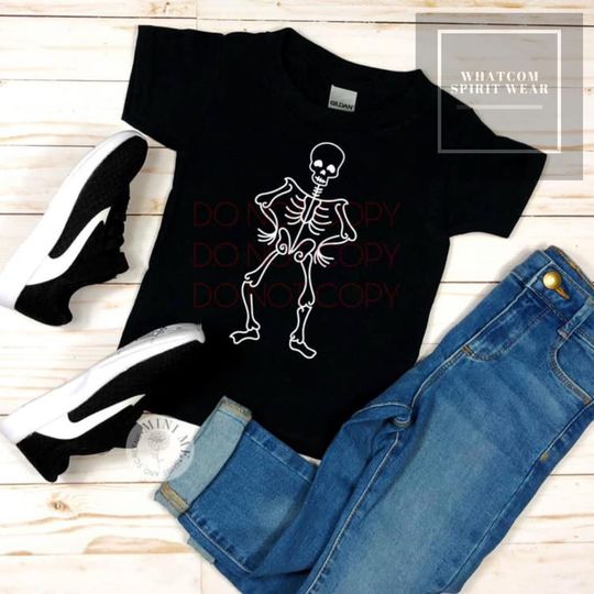 Discover Toddler Skeleton Halloween T-Shirt