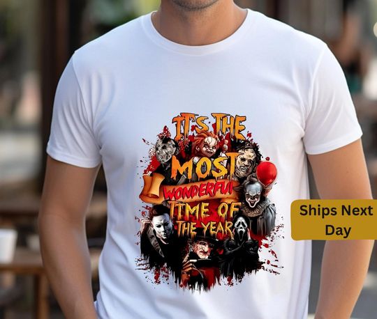 Discover Unisex Michael Myers Graphic Horror Shirt