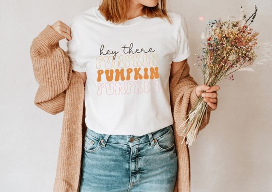 Discover Autumn Pumpkin Graphic T-Shirt