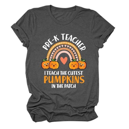 Discover Pre-K Teacher I Teach The Cutest Pumpkins In The Patch Shirt, Early Childhood Educator Pre K Teacher Shirt