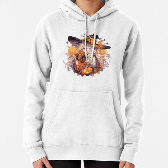 Discover Witch HalloWeen Anime Girl Hoodies