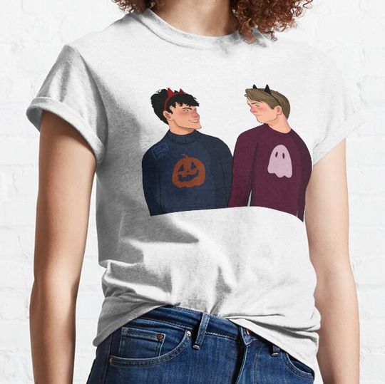 Discover Halloween Nick and Charlie Heartstopper T-shirts