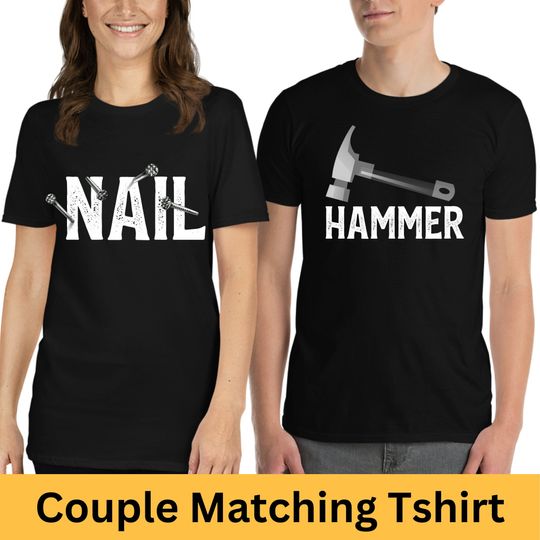 Discover Funny Hammer and Nail Couples Unisex Tee