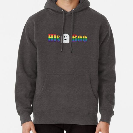 Discover His Gay Boo Pride Halloween Hoodies