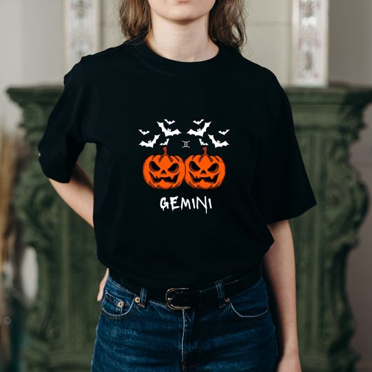 Discover Gemini Halloween Astrology T-Shirt
