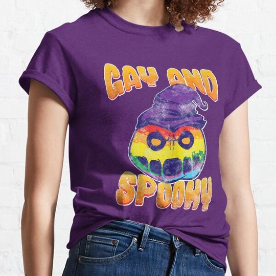 Discover Gay And Spooky Lgbt Halloween Pumpkin T-shirts