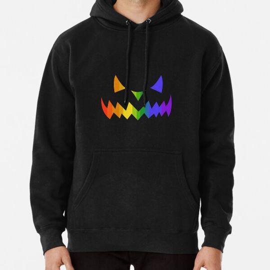 Discover Halloween Gay Lesbians Pride Pumpkin Lgbt Pride Funny Gift Hoodies