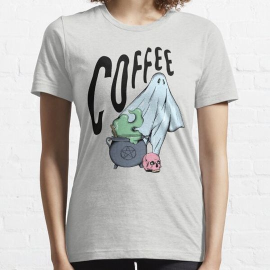 Discover COFFEE Ghost Halloween- Cool Spooky Morning T-shirts
