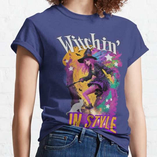 Discover Halloween stylish witch T-shirts