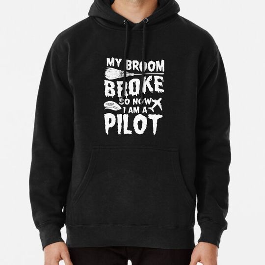 Discover Funny Pilot Halloween Pun Hoodies