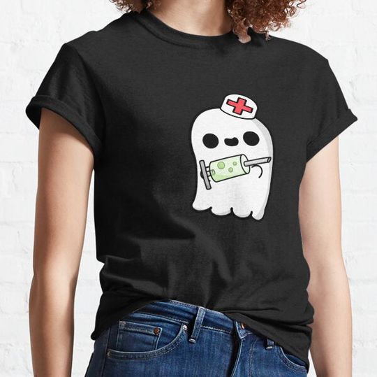 Discover Cute Cartoon Ghost || Kawaii Halloween T-shirts