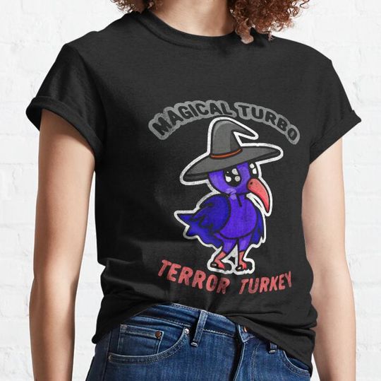 Discover Magical Turbo Terror Turkey - Funny Cassowary Halloween Pun T-shirts