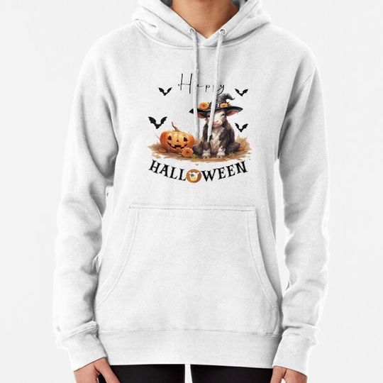 Discover Happy Halloween Cow v2 Hoodies