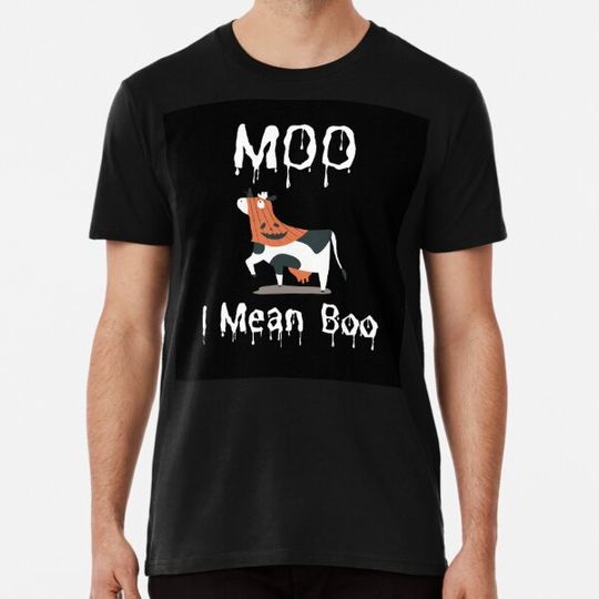 Discover Moo I Mean Boo Ghost Cow Ghost Cow Halloween Farmer Design T-shirts