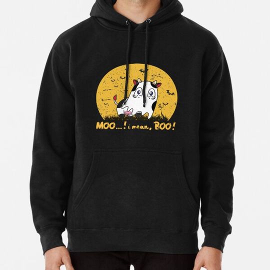 Discover Funny Halloween Cow, Moo I Mean Boo, Gifts For Family Hoodies