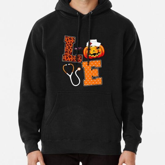 Discover Love nurse halloween Hoodies