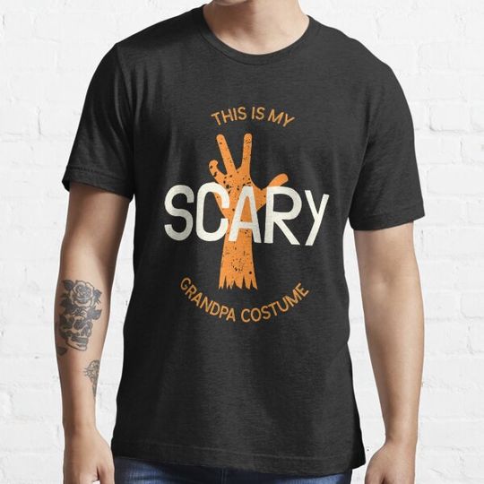 Discover Vintage Zombie Hand “This is my scary grandpa costume” Halloween gift for grandpa T-shirts