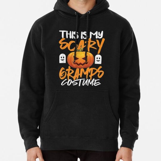 Discover This Is My Scary Grandpa Costume Halloween Scary Gramps Pumpkin Funny Hoodies