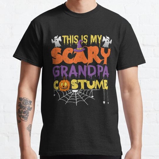 Discover Horror Halloween Funny This Is My Scary Grandpa T-shirts