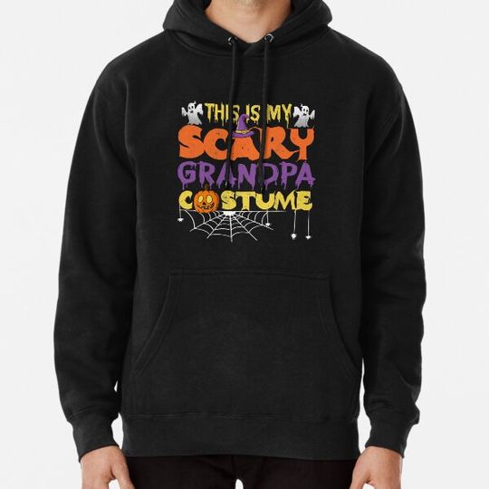 Discover Horror Halloween Funny This Is My Scary Grandpa Hoodies