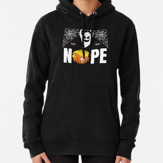 Discover Nope, Halloween Pumpkin Trump Hoodies