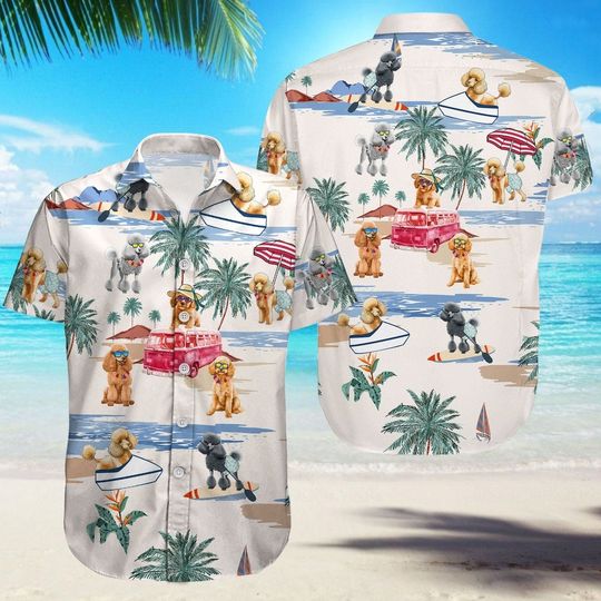 Discover Button Up Shirt for Poodle Lovers