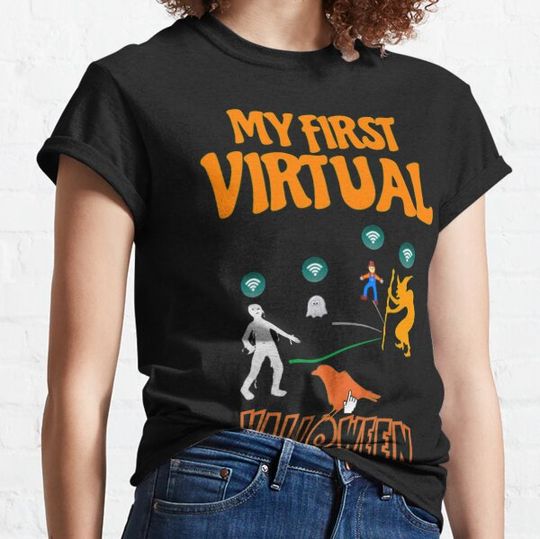 Discover my first virtual Halloween Wifi T-shirts