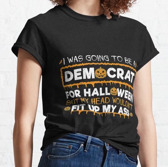 Discover Anti-Democrat Funny Halloween Gift For Conservative T-shirts