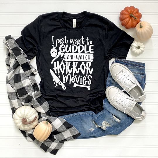 Discover Horror Movies and Halloween T-Shirt - Trendy Graphic Shirt
