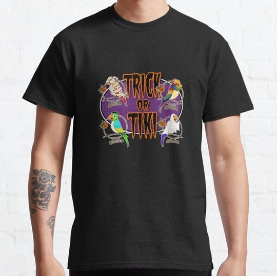 Discover Trick or Tiki Birds T-shirts