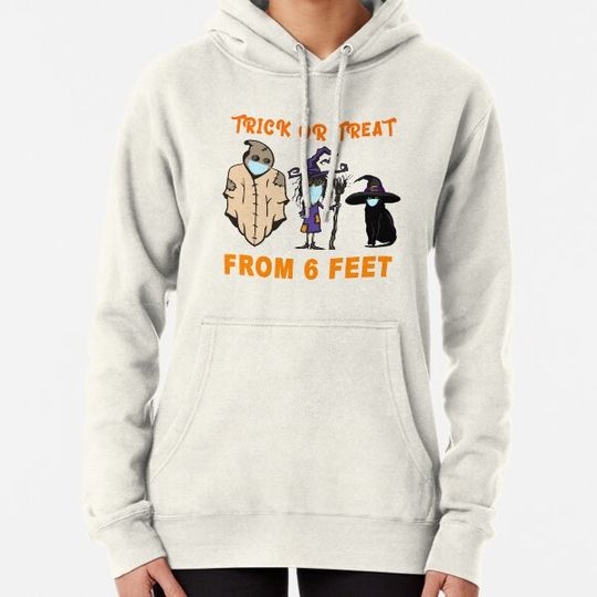 Discover halloween trick or treat from 6 feet Hoodies