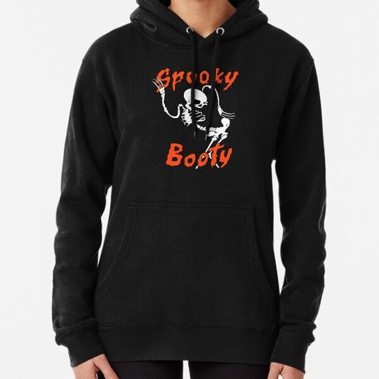 Discover Spooky BOOTY sans background Hoodies