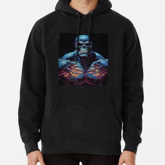 Discover Skeleton Bodybuilder Halloween Hoodies