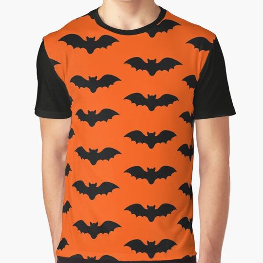 Discover Bats Tile (Orange) T-shirts