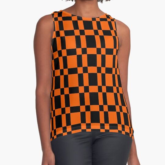 Discover Orange and Black Pattern T-shirts